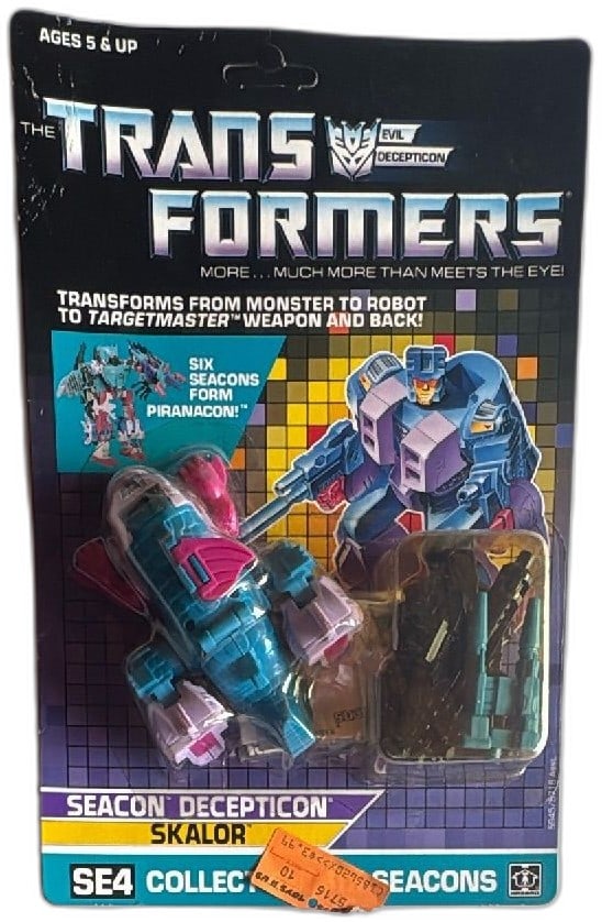Transformers G1 Seacon Decepticon Skalor 1987 Hasbro Vintage MOSC SEALED (1 of 13)