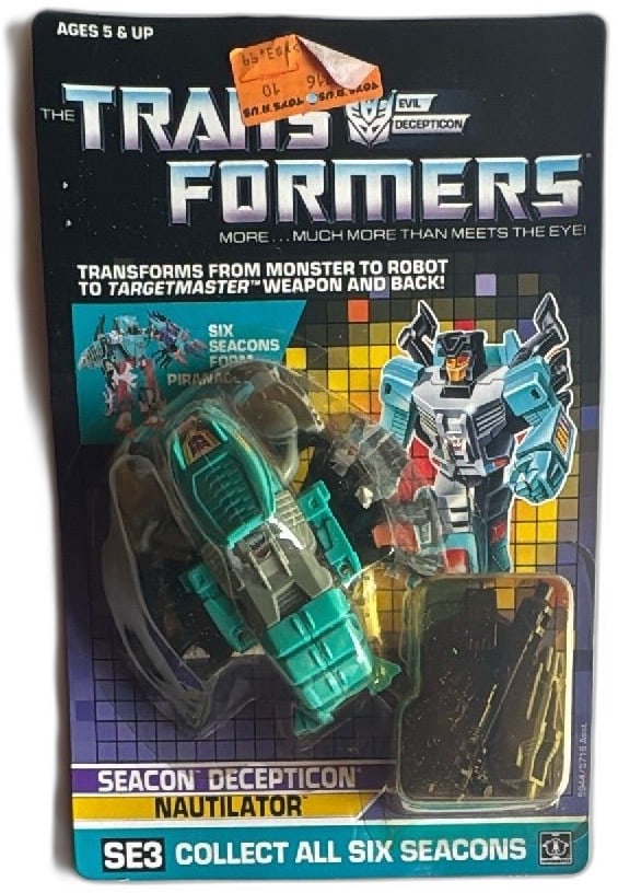 1987 Transformers G1 Seacon Decepticon Nautilator Figure MOSC Hasbro Vintage (1 of 13)