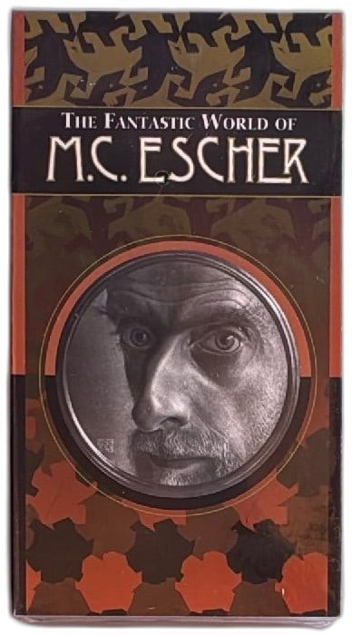 The Fantastic World Of MC Escher VHS Tape 1994 Atlas Video Documentary Art: The Fantastic World Of M.C. Escher VHS video documentary 1994, Atlas Video. Features first-person accounts, animated recreations, and insight into the iconic Dutch artist’s work. Dark orange and bla