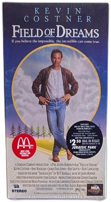 Field Of Dreams VHS Kevin Costner 1989 MCA Sealed McDonalds Promo Not Rental (1 of 6)