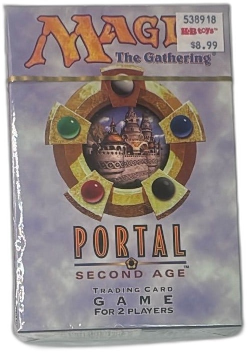Magic The Gathering Portal Second Age Starter Deck Sealed 1998 Wizards Of Coas: Magic The Gathering Portal Second Age Starter Deck Sealed 1998 Wizards Of The Coast. Factory-sealed trading card game box for 2 players, includes two 30-card preconstructed decks, two playmats, play g