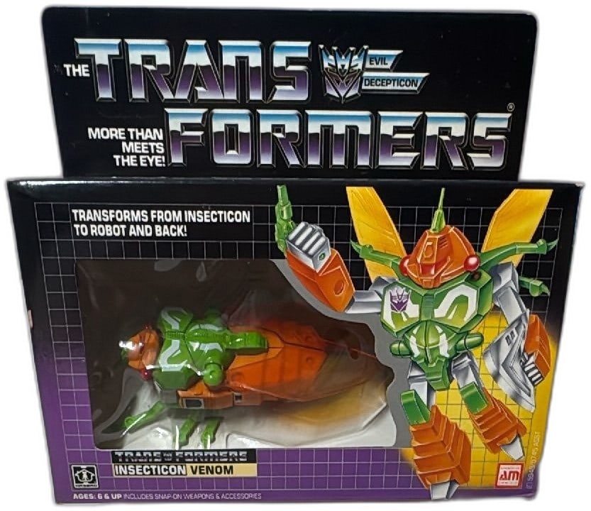 1985 Hasbro Transformers G1 Insecticon Venom Sealed Box Vintage Decepticon (1 of 13)