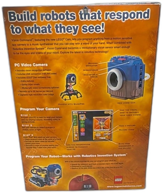 LEGO Mindstorms Vision Command 9731 Sealed 2000 PC Video Camera Robotics Kit - 2