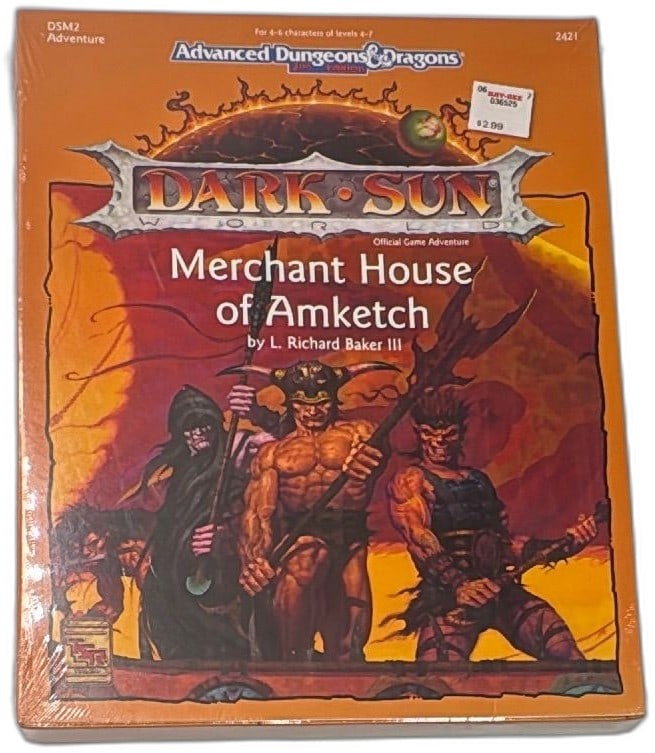 AD&D Dark Sun Merchant House Of Amketch 2nd Edition 1993 TSR New Sealed (1 of 11)