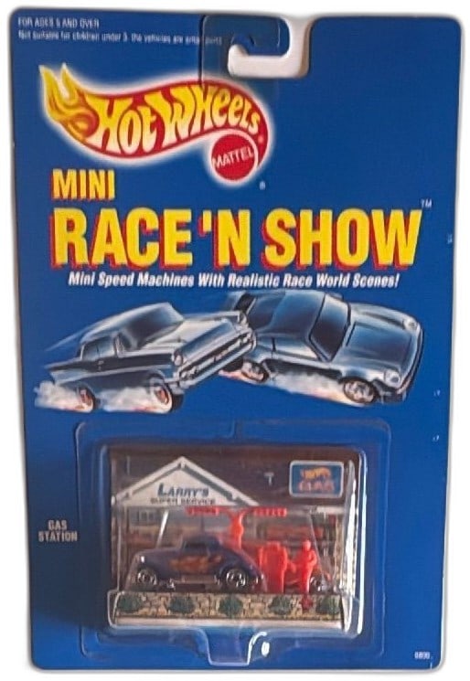 Hot Wheels Mini Race N Show Gas Station Play Pack 9809 1989 Mattel Sealed (1 of 7)