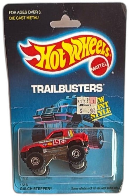 Hot Wheels Trailbusters Gulch Stepper 1516 New On Card 1986 Red Vintage (1 of 10)