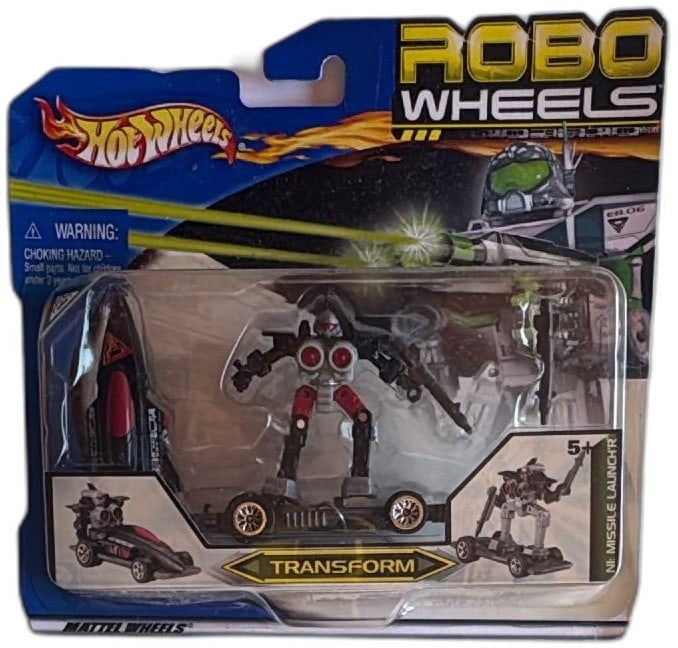 Hot Wheels Robo Wheels Ni Missile Launch’r 55213 Transforming Robot Car 2001 (1 of 12)