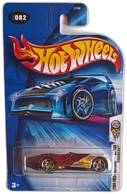 Hot Wheels 2004 Xtreamster 82/100 First Editions Diecast Car New Sealed: Hot Wheels 2004 First Editions Xtreamster 82/100, collectible diecast car in retail sealed packaging. Features metallic red and gold design, authentic to Hot Wheels’ vibrant line. Made by Mattel for