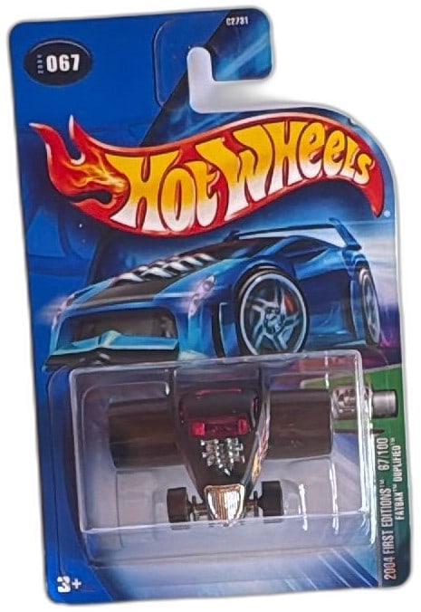 Hot Wheels 2004 First Editions Fatbax Duplified 67 of 100 Black Sealed: Hot Wheels 2004 First Editions Fatbax Duplified 67/100 die-cast car sealed on card, black body, chrome accents, red windows. Collectible Mattel toy ideal for Hot Wheels or die-cast car collectors, in 