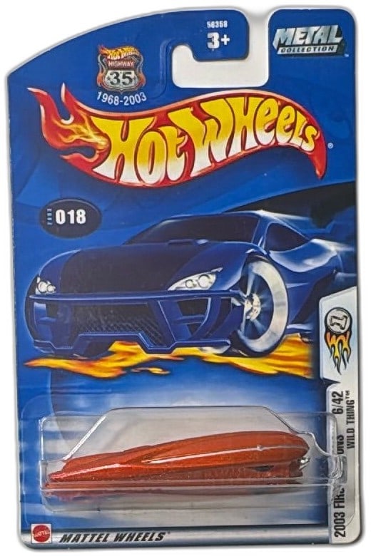 Hot Wheels 2003 First Editions Wild Thing 6/42 Diecast Car New Sealed: Hot Wheels 2003 First Editions Wild Thing diecast car, model 6/42, in factory-sealed packaging for collectors and display. Released during the 35th Anniversary and part of the 2003 Metal Collection, t