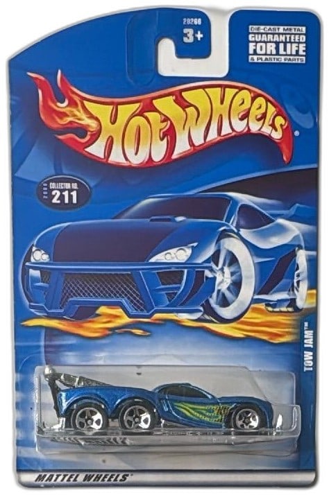 Hot Wheels Tow Jam Blue Diecast Car Collector 211 Mattel Wheels 2000 NIP (1 of 7)
