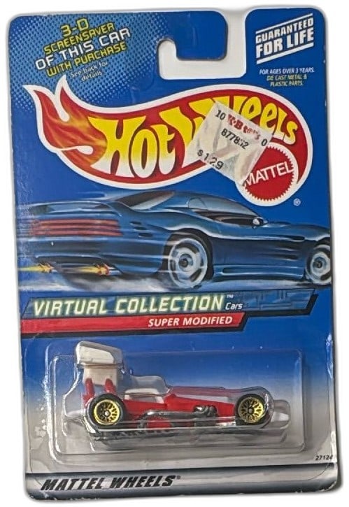 Hot Wheels 2000 Virtual Collection Super Modified Red Diecast Car 27124 NIP (1 of 7)