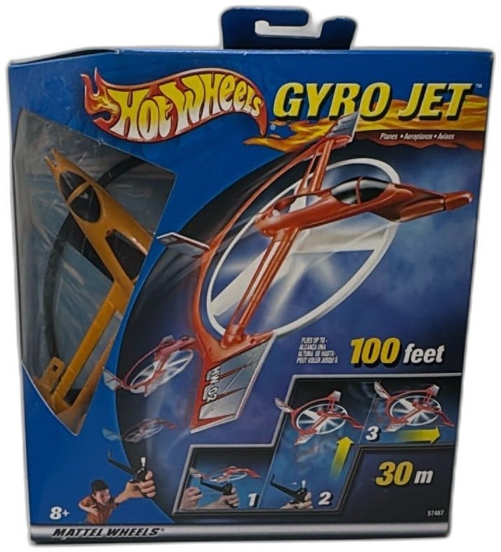 Hot Wheels Gyro Jet 2002 Mattel Wheels Yellow Plane Toy New Sealed Box (1 of 12)