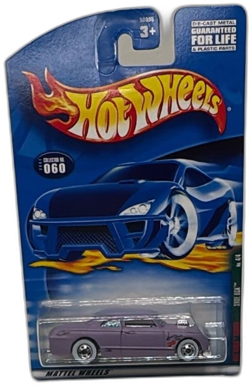 Hot Wheels 2001 Rat Rods Series Shoe Box Purple Collector 060 Unopened: Hot Wheels 2001 Rat Rods Series Shoe Box, Collector No. 060, purple die-cast model. Factory sealed in original blister card packaging, features "Lucky" graphics. Great for collectors seeking 2000s-era