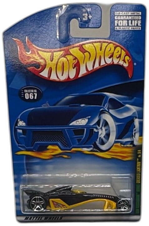 Hot Wheels Greased Lightning 2001 Rod Squadron Series No 3/4 Black Yellow (1 of 8)