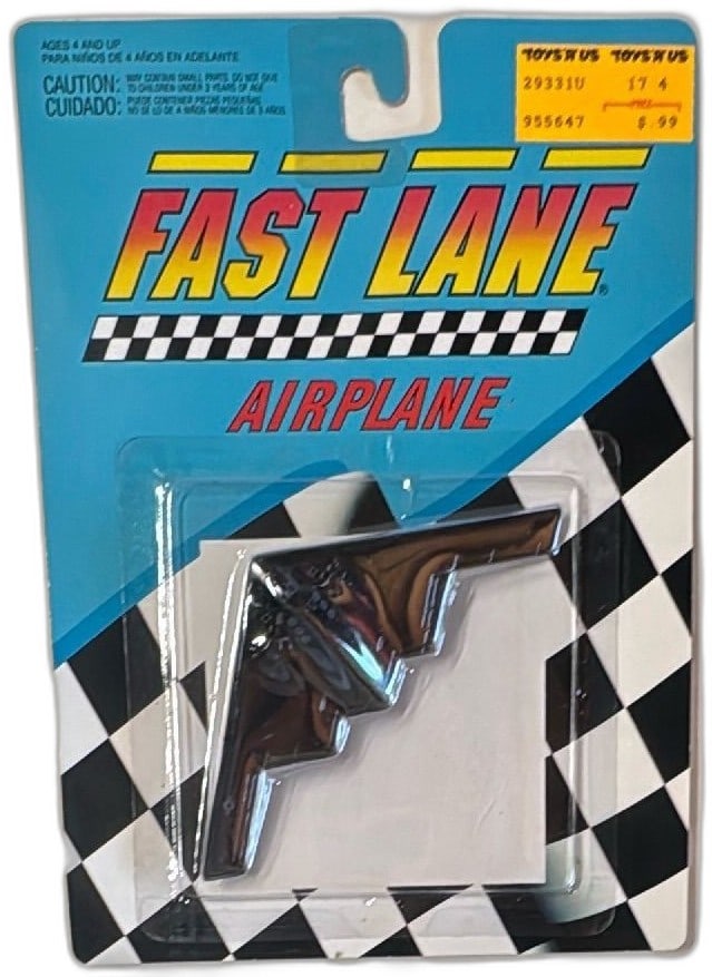Fast Lane Airplane Chrome Diecast Toy 1991 Toys R Us Sealed New Vintage (1 of 6)