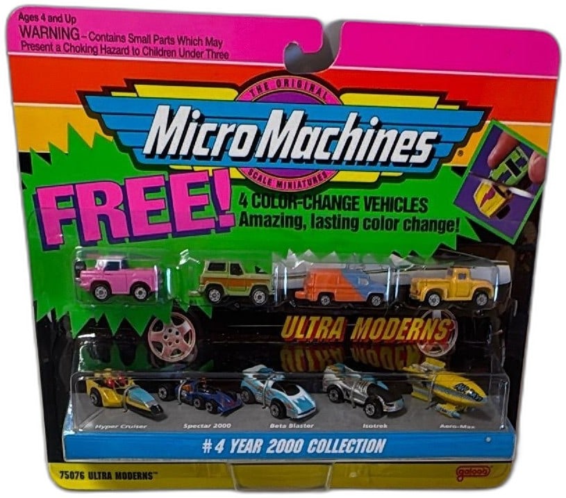 Micro Machines Ultra Moderns 75076 Year 2000 Collection Color Change New 1993 (1 of 11)