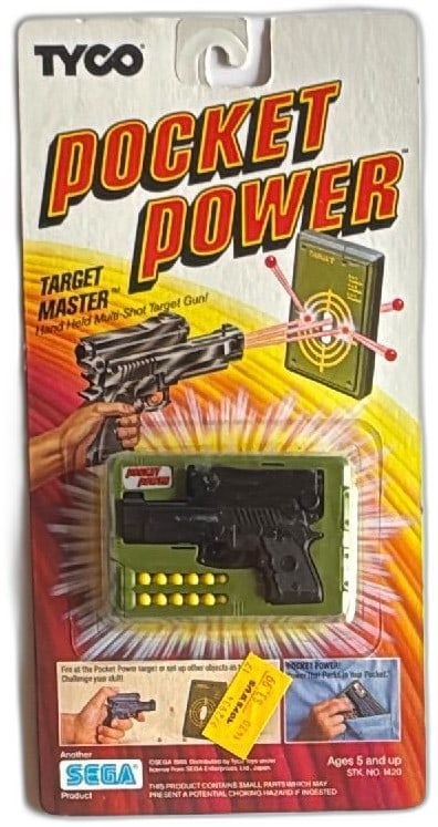 Tyco Pocket Power Target Master Handheld Mini Gun Sega 1988 MOC Vintage Toy (1 of 12)