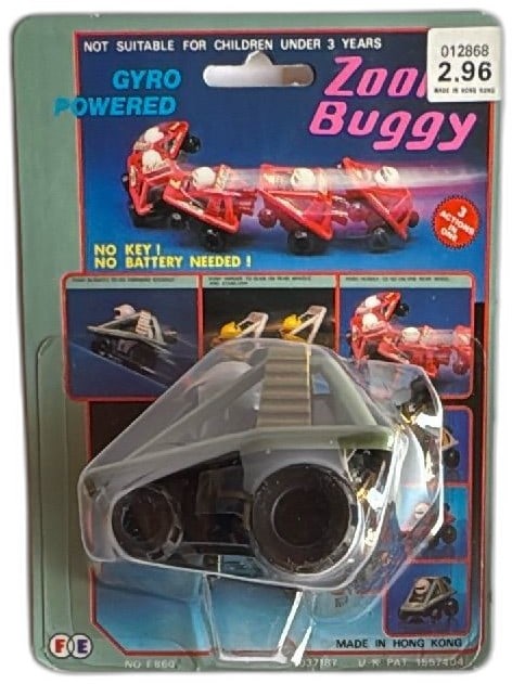Vintage Gyro Powered Zoo Buggy F.E. F860 Made In Hong Kong Sealed 1980s Toy (1 of 11)