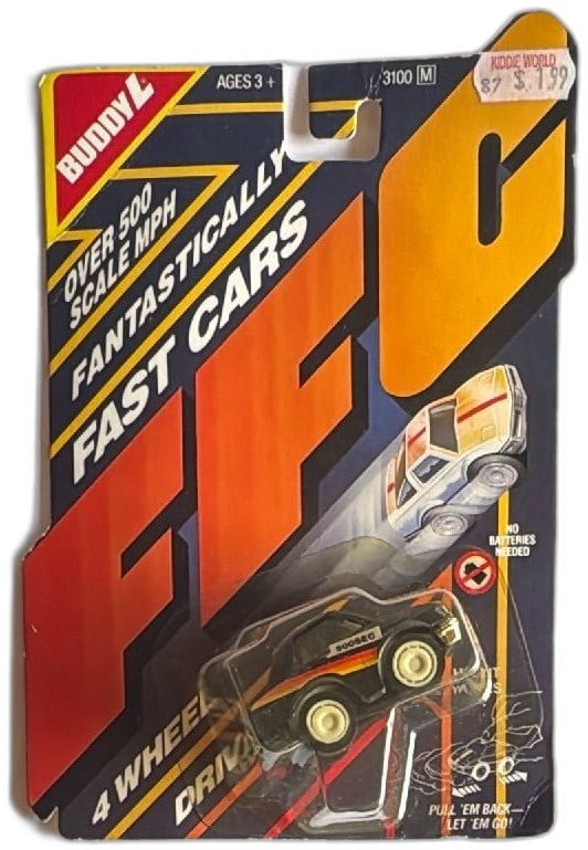 Buddy L 1986 Fantastically Fast Cars FFC 500SEC Black Diecast 4WD NIB (1 of 9)
