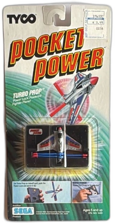 Tyco Pocket Power Turbo Prop Power Lock Fighter Plane MOC 1988 Sega FX-21 (1 of 12)