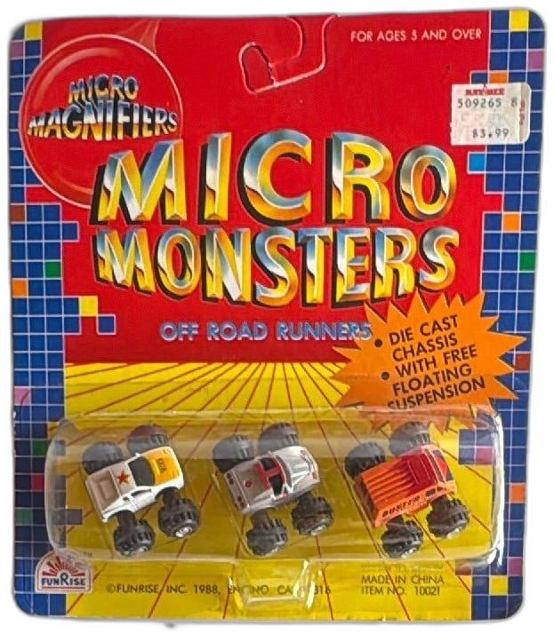 1988 Funrise Micro Magnifiers Micro Monsters Off Road Runners Die Cast Set (1 of 14)