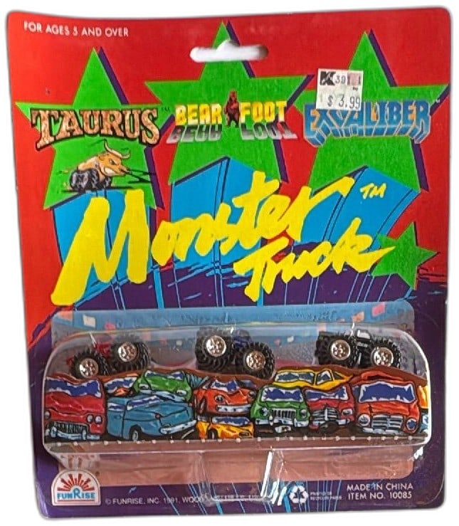 1991 Funrise Monster Truck 3 Pack Taurus Bear Foot Excaliber Diecast Set (1 of 14)
