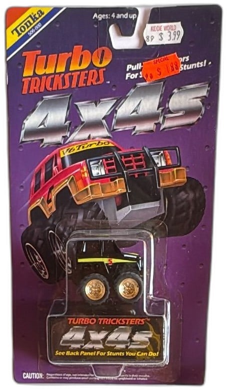Tonka Turbo Tricksters 4x4s Pull Back Monster Truck Diecast 1989 New Sealed (1 of 9)