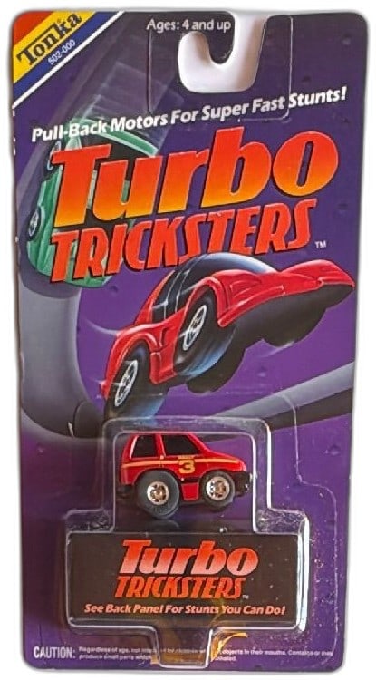 1989 Tonka Turbo Tricksters Pull Back Rally 3 Car New Sealed Vintage Toy (1 of 9)