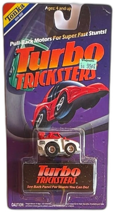 Tonka Turbo Tricksters 598 Monster Pull Back Diecast Car 1989 Sealed New (1 of 8)