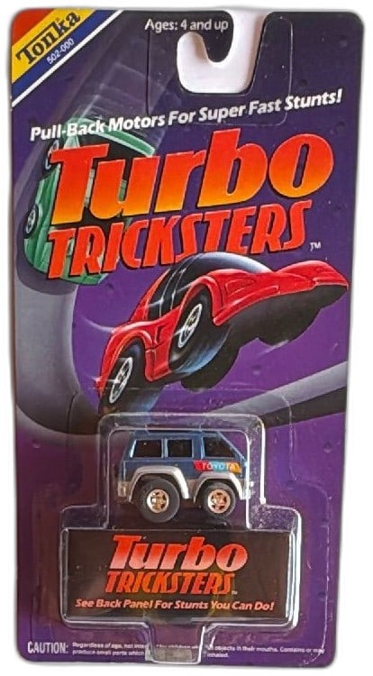 Tonka Turbo Tricksters Toyota Pull Back Stunt Car 1989 New Sealed Blue (1 of 9)