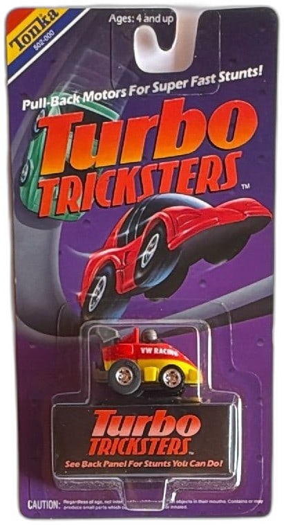 1989 Tonka Turbo Tricksters VW Racing Pull Back Toy Car New Sealed VW Beetle (1 of 9)