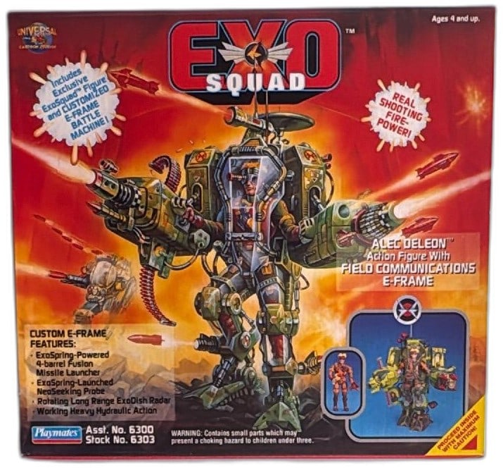 Exosquad Alec DeLeon Field Communications E Frame Playmates 1993 MIB (1 of 14)