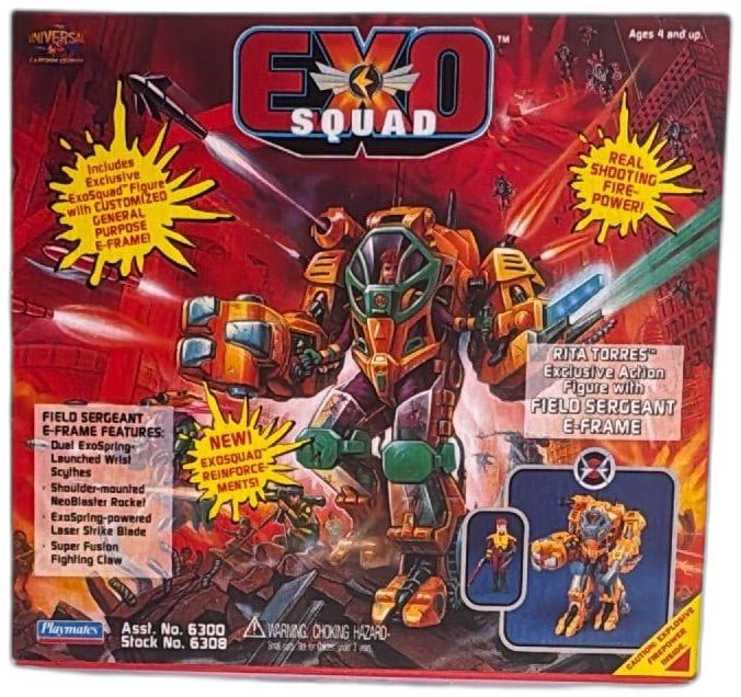 Exosquad Rita Torres Field Sergeant E-Frame Action Figure Playmates 1994 New (1 of 13)