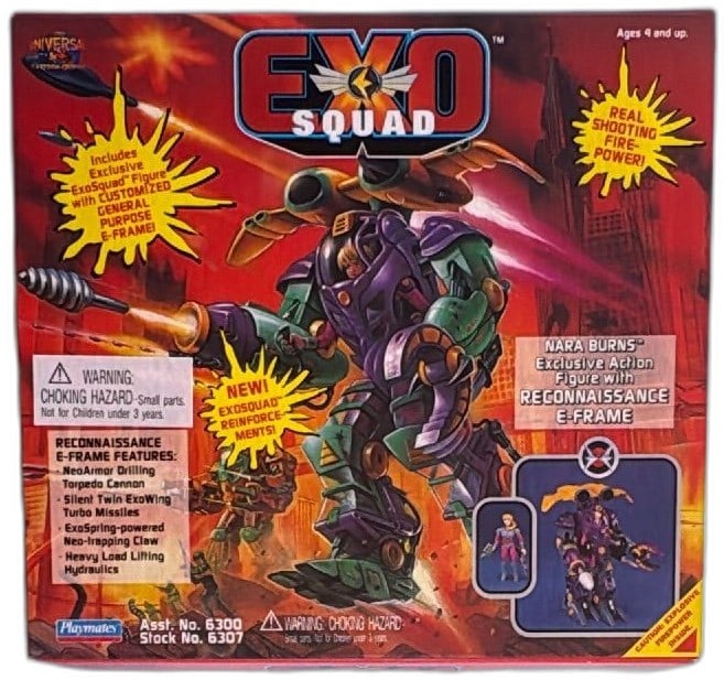 ExoSquad Nara Burns Reconnaissance E Frame Action Figure Playmates 1994 MIB (1 of 14)