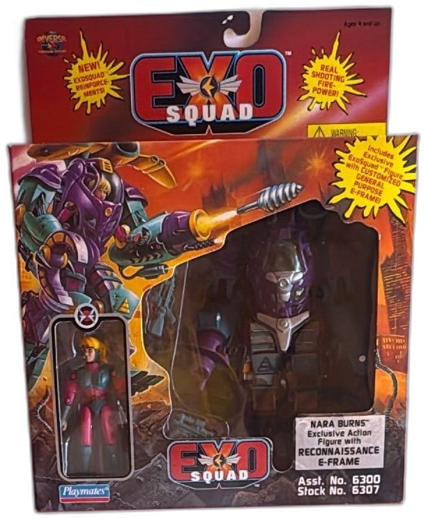Exosquad Nara Burns Action Figure Reconnaissance EFrame 1995 Playmates New (1 of 11)