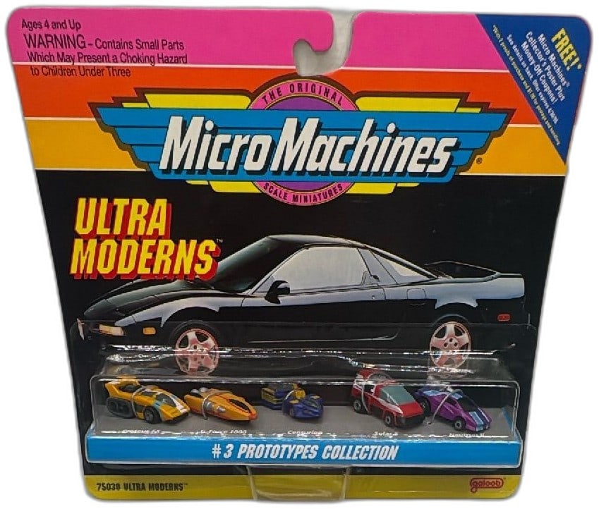 Micro Machines Ultra Moderns 3 Prototypes Collection 75030 1993 Galoob Sealed (1 of 12)