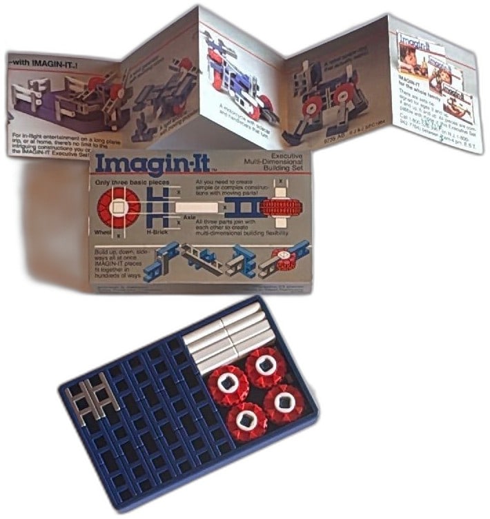 Imagin It Executive Multi Dimensional Building Set 53 Pieces 1984 Johnson & John (1 of 14)