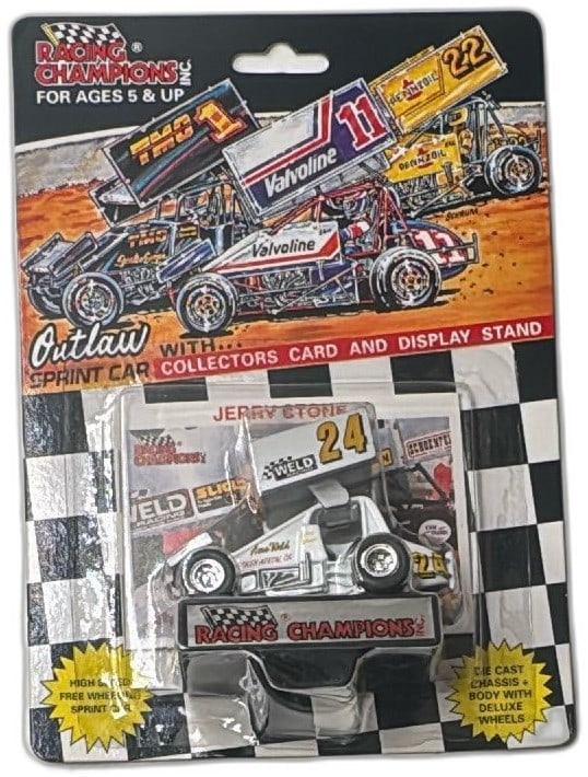 1993 Racing Champions Outlaw Sprint Car Jerry Stone #24 Diecast Carded (1 of 8)