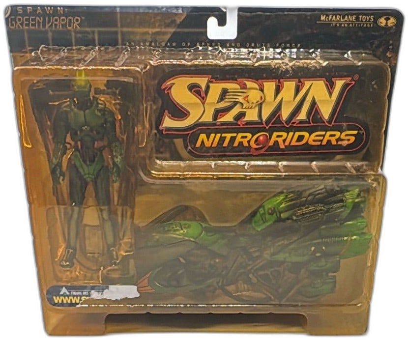 1999 McFarlane Toys Spawn Nitro Riders Green Vapor Series 16 Action Figure Min (1 of 16)