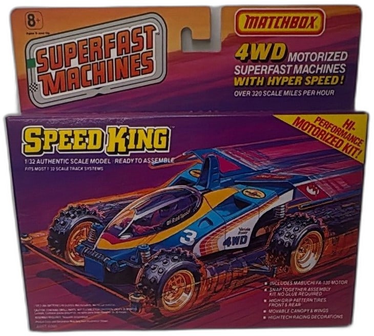 Matchbox Superfast Machines Speed King 4WD Motorized Kit 1989 New Sealed (1 of 12)