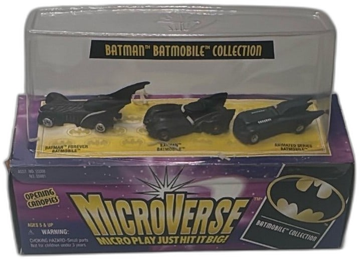 1996 Kenner Microverse Batman Batmobile Collection Boxed Set 3 Cars DC Comics (1 of 10)