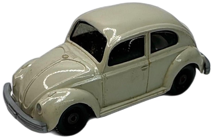 Vintage German VW Beetle Diecast Toy Car White 1/64 Scale Made In Germany (1 of 9)