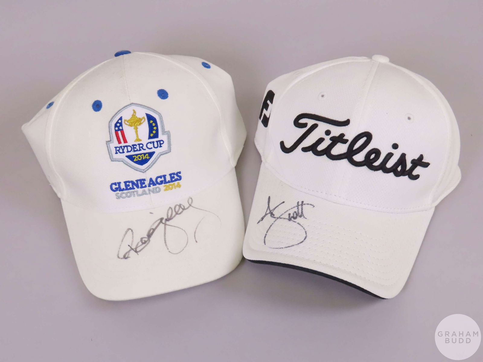 White Titleist baseball cap autographed by Adam Scott (1 of 1)