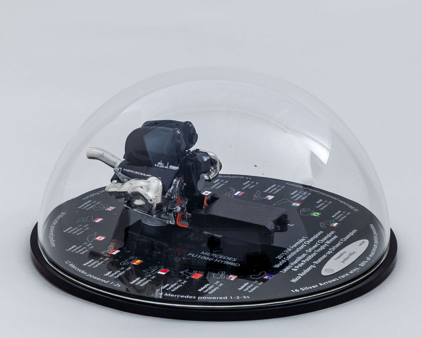 Mercedes F1 2015 Drivers’ & Constructors’ Championship Power Unit Display (1 of 4)