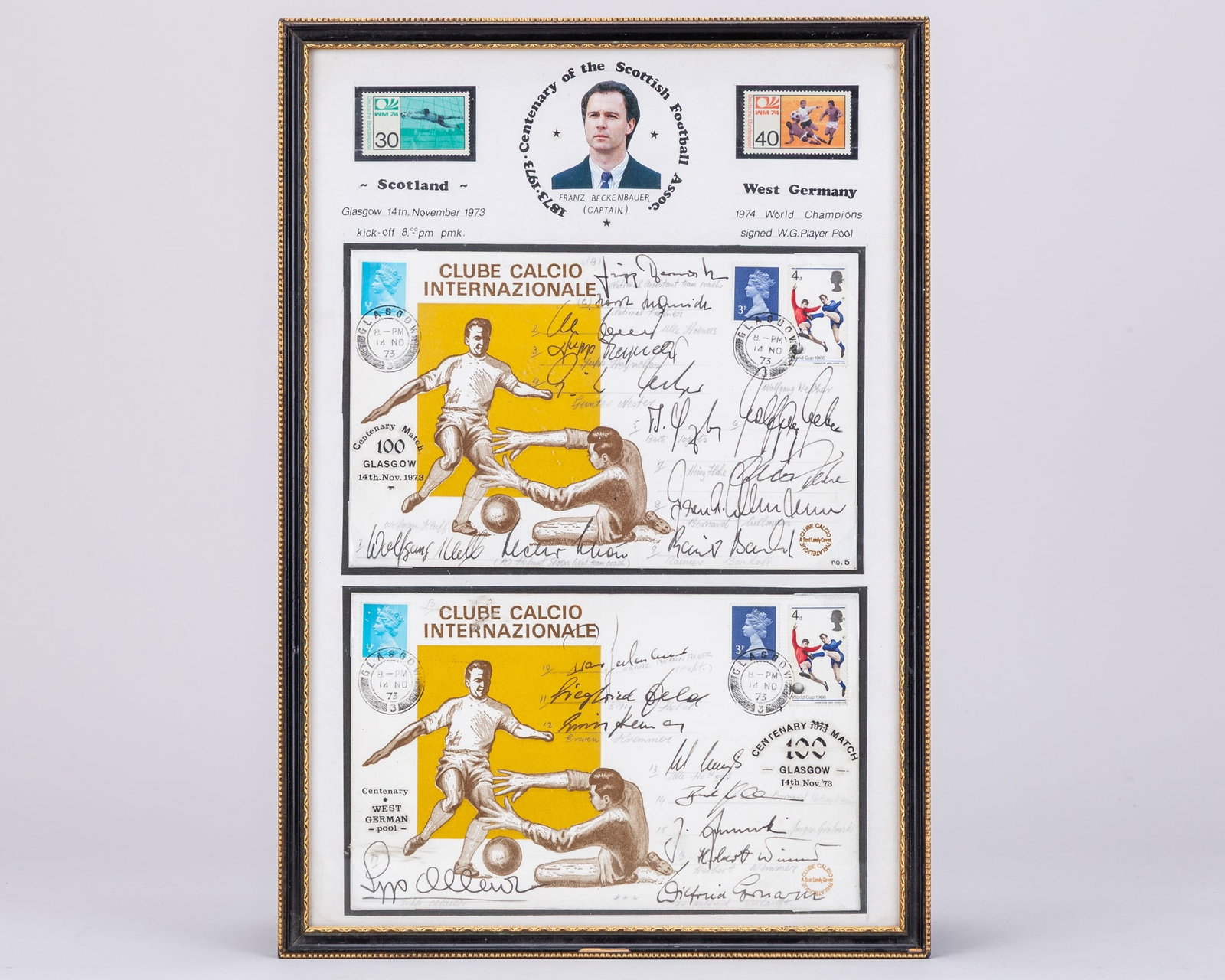Two commemorative postal covers celebrating Centenary of the Scottish Football Association (1 of 3)