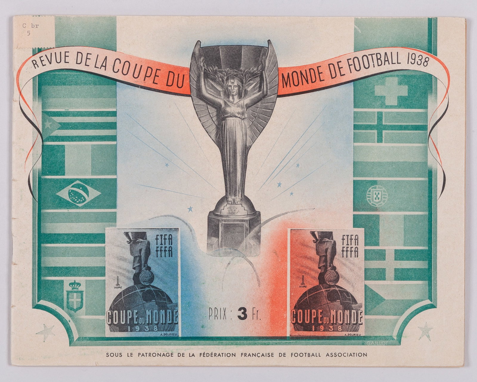 Official 1938 F.I.F.A. World Cup tournament programme, Revue De La Coupe Du Monde Football (1 of 5)