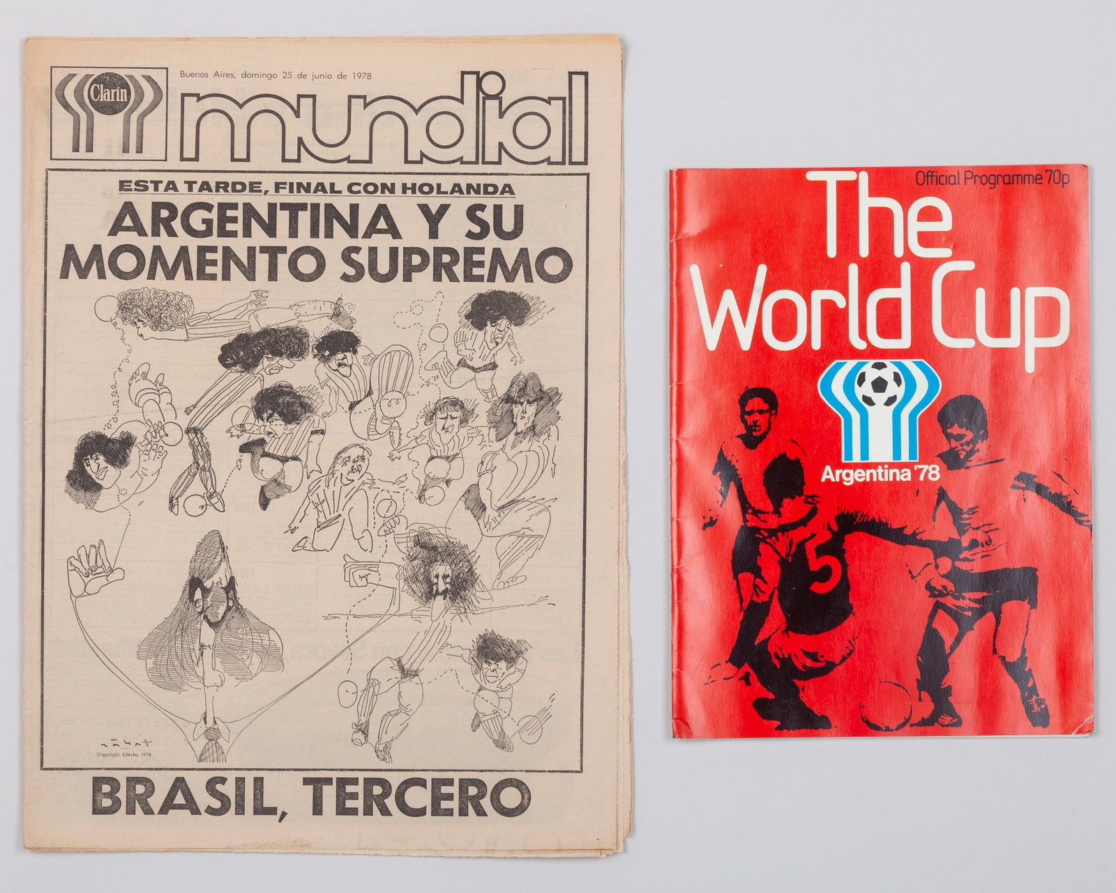 1978 World Cup Final, Argentina v Netherlands newspaper previewing the final (1 of 8)