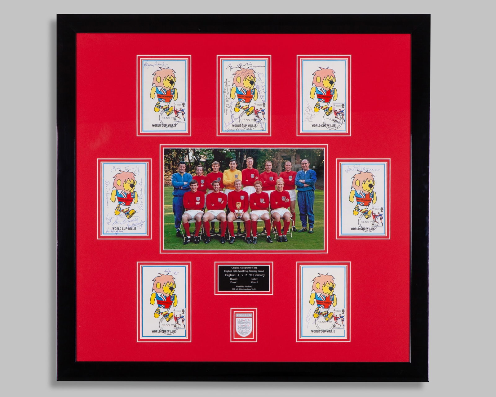 England World Cup 1966 - a squad autographed display (1 of 3)