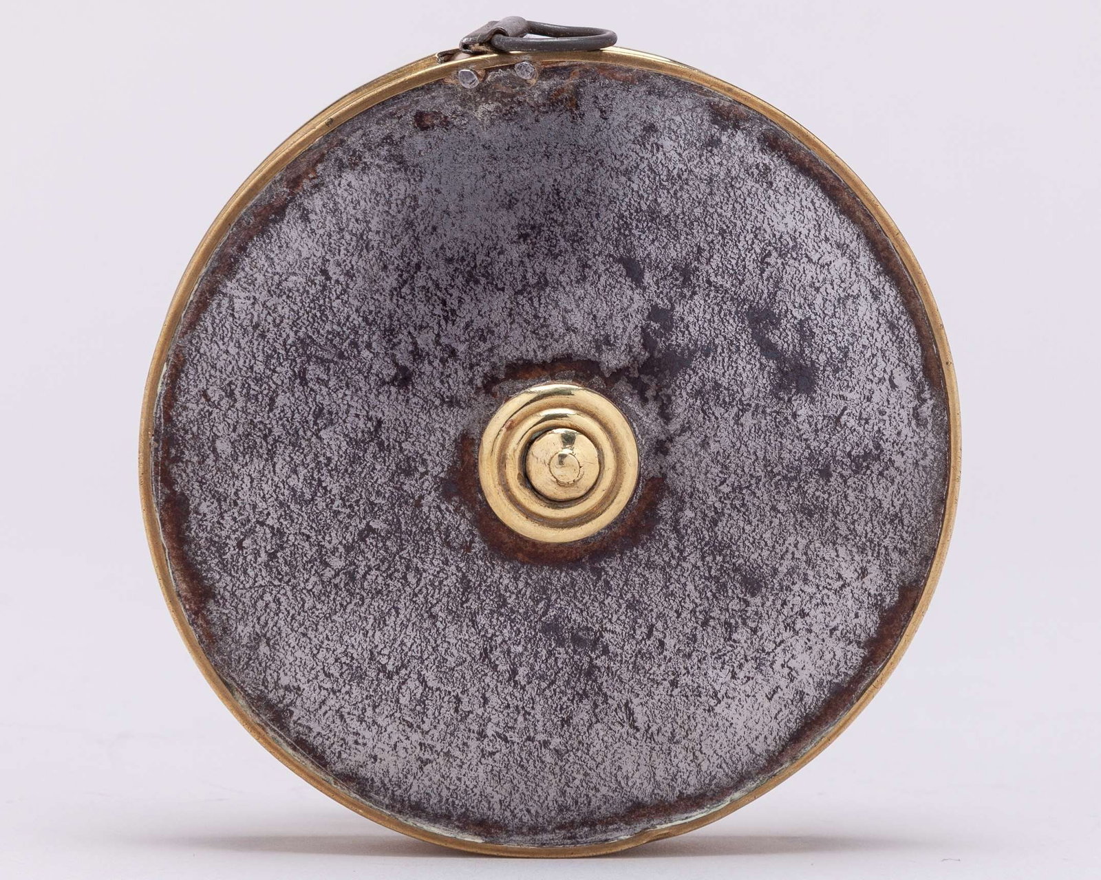 An early brass Lawn Tennis measure, the face with applied label detailing the court shape - 6